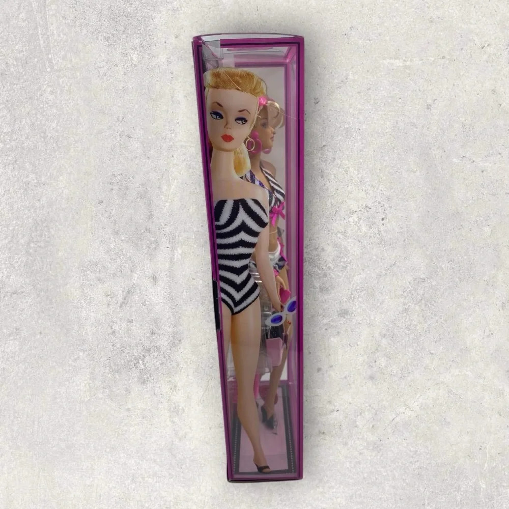 Mattel Celebration Barbie Then and Now 1959-2009 With Accessories Toy Doll NIB - Picture 5 of 5